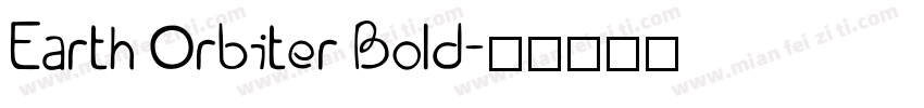 Earth Orbiter Bold字体转换